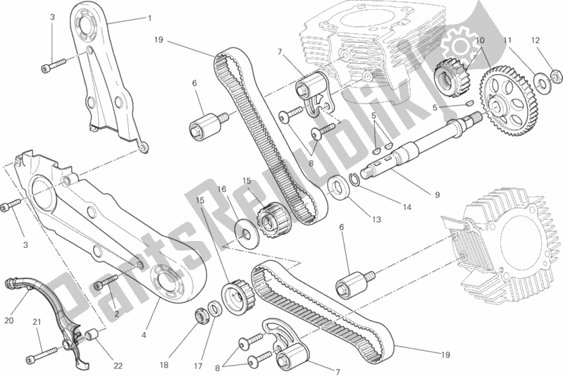 Wszystkie części do Pasek Rozrz? Du Ducati Monster 795 Thailand 2015